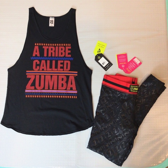 Zumba Wear 2Pc Tank & Long Leggings Set - Picture 4 of 12